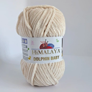 Пряжа Himalaya dolphin baby No 80389 пудровый (светло-бежевый, кремовый)