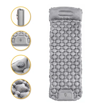 Походный надувной коврик матрас LEOBRO Air Mat 190 x 60 см Grey (LB-1094) Походный надувной коврик матрас LEOBRO Air Mat 190 x 60 см Grey (LB-1094)