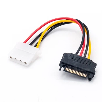 Кабель питания Ewell SATA на Molex M/F (EW849)
