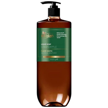 Мило рідке EcoLan Зелене яблуко, ПЕТ з дозатором, 1000 г - 652543