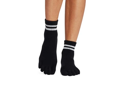 Носки для йоги ToeSox Full Toe Melody Silver Stripe M (39-42.5)