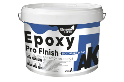 Лак епоксидний для бетонних підлог EpoxyProFinish двокомпонентний глянсовий 2 кг