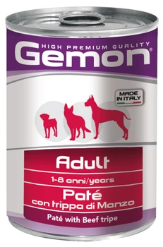 Вологий корм для собак GEMON Dog Wet Adult паштет з яловичим рубцем 400 г (70387804)