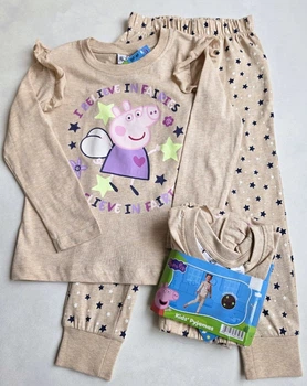 Детская пижама с длинным рукавом Peppa Pig 98-104 см для девочек 807484