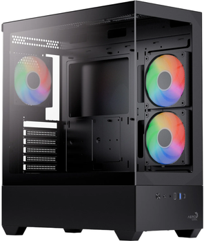 Корпус AeroCool P500D-G-BK-v1 Black (4711530963838)