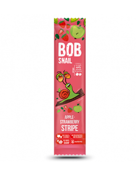 Натуральные страйпс яблочно-клубничные Bob Snail, 14 г