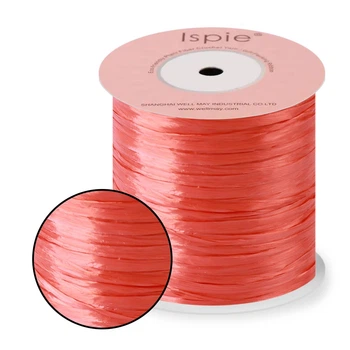 Пряжа Ispie Raffia, Солодкий перець/ Sweet peper 120 г 250 м. Нитка для в'язання, 100% целюлоза, Іспі Рафія