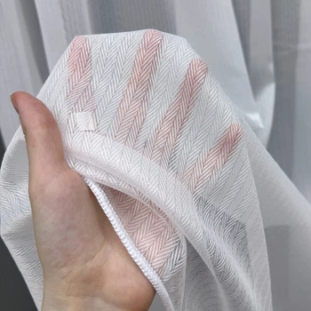 Тюль VR-Textil 1737т Елочка Жаккард Турция Белый 400х270 см (42-1216)