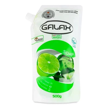 Galax мило рідке пакет 500 г лайм