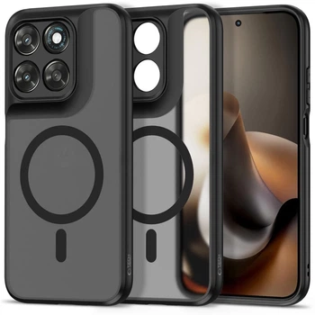 Чехол Tech-Protect MagMat для Motorola Moto G67 / G77 Matte Black with MagSafe (5906302323272)