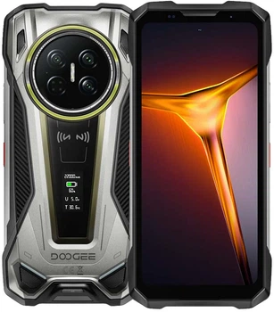 Мобільний захищений смарфтон Doogee V Max 2 (16+512Gb, АКБ 22000 мАг) Titanium