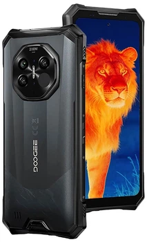 Мобільний захищений смартфон Doogee S300 Plus (12Gb+1Tb, Thermal) Black