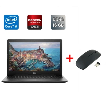 Ноутбук Б-клас Dell Latitude 3590 / 15.6" (1920x1080) IPS / Intel Core i7-8550U (4 (8) ядра по 1.8 - 4.0 GHz) / 16 GB DDR4 / 480 GB SSD / AMD Radeon 530, 2 GB GDDR5, 64-bit / HDMI / WebCam / Windows 10 б/в + Подарунок Бездротова миша / USB