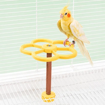Игрушка для попугаев Lesko N365001 Вертушка Yellow для птиц ветряк колесо