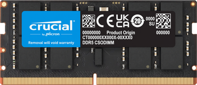 Модуль пам'яті CRUCIAL PRO 32GB SoDIMM DDR5-6400 (CT32G64C52CS5) 331096