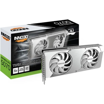 Відеокарта Inno3D GeForce RTX 5070 Twin X2 OC 12G White (N50702-12D7X-195064W) EU [135926]