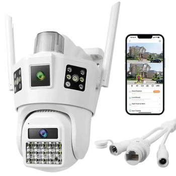 Вулична WI FI камера відеоспостереження 12Мп, з нічним баченням, SD 39 W (L)
