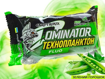 Технопланктон Prof Montazh DOMINATOR FLUORO 2х90г Зелений Горошек