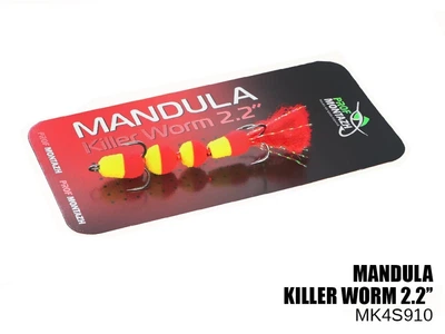 Мандула Prof Montazh Killer Worm 4S910 снасть на хищника 55 мм