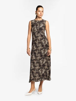 Сукня жіноча у леопардовий принт довжини міді Arber Dress SS26 4 48 леопард (W22.29.39.625)