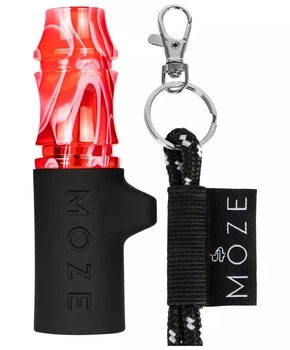 Персональний мундштук для кальяну Moze Tip Wavy Line - Red Reuseable Mouthtip