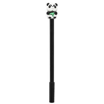 Ручка детская с игрушкой "Панда" C0057(Black) гелевая, синяя