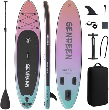 Надувная SUP доска для плавания GENREEN 305 см Volcanic Coast Adventure Series (SUP5021799)