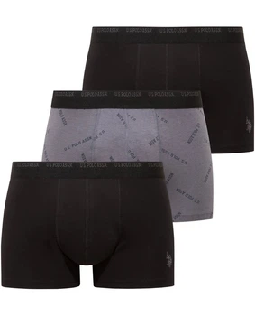 Набор трусов-боксеров мужских 3шт. U.S. Polo Assn. 80651-1 XL разных цветов (8680557464412)