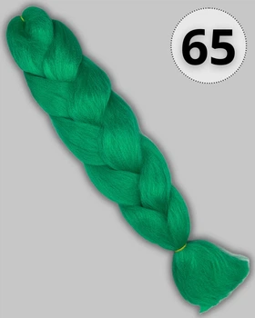 Канекалон Jumbo Braid колір зелений (Арт. 65)