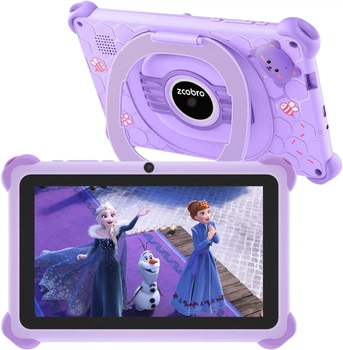 Планшет 7" Zcobro Kids710 2/32 ГБ 4 ядра Android 11 Филетовый