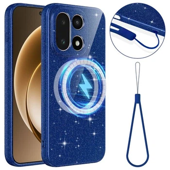 Защитный чехол Deexe Glitter Case with MagSafe для OnePlus 15 - Blue