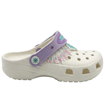 Детские сабо Crocs Classic I AM Frozen Kids clog 32-33 р 19.2-20.0 см Белые 207461-J1 White