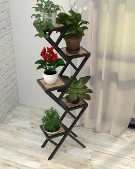 Подставка для цветов в стиле лофт EcoLoft Эллара DSP-1463-1 Дуб Аппалачи