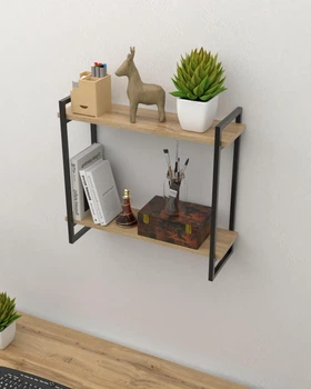 Настенная полка в стиле лофт EcoLoft Міртен DSP-1464-1 Дуб Аппалачи