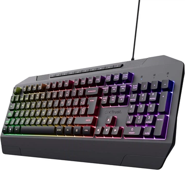 Клавиатура игровая GXTrust GXT 836 Evocx мембранная RGB USB QWERTY черная
