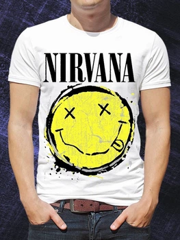 Футболка LOYS мужская Nirvana Logo LO00005 goodreclama Белый XL