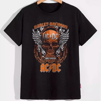Футболка LOYS мужская AC/DC (арт с черепом) LO01026 goodreclama Черный M