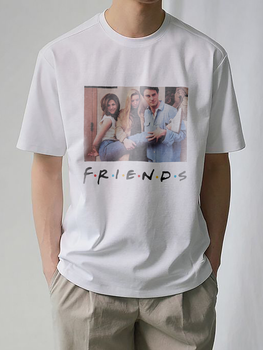 Футболка LOYS Friends (Друзі) poster LO04663 goodreclama Білий XXL