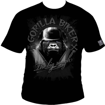 Футболка мужская Silberrücken GB37 Gorilla Biker Steel Helmet черная M (MD1897-1)