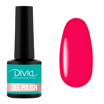Гель-лак Divia Neon Vibe Di1233 [NV030 - Red Kiss] (8 мл) (4820253397643)