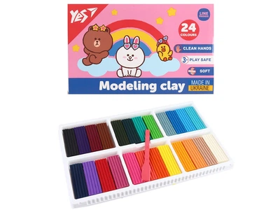 Пластилін Yes, 24 кол., 480г Line Friends, 540683