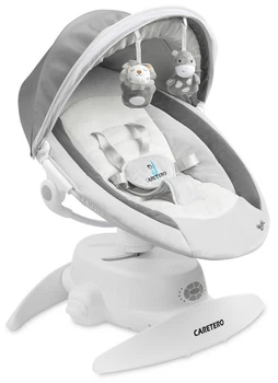 Leżaczek-bujaczek elektryczny 2w1 Caretero Opti Grey (5908310396125)