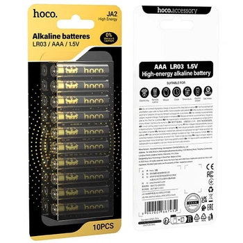 Батарейка Hoco JA2 AAA LR03 Alkaline 1.5V 10шт