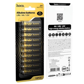 Батарейка Hoco JA1 AA LR06 Alkaline 1.5V 10шт