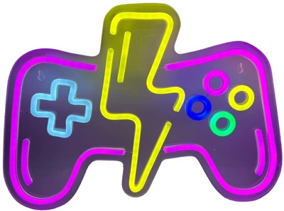 Dekoracyjny neon LED szyld Beline Light Gamepad 38 x 27 cm (5906849664685)