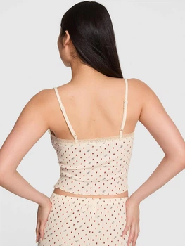 Пижамный топ женский хлопковый Victoria's Secret 27077358 L Молочный (987432546814)