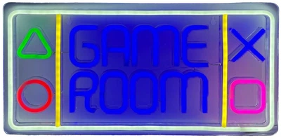 Dekoracyjny neon LED szyld Beline Light Gamepad Game Room 40 x 20 cm (5906849665460)