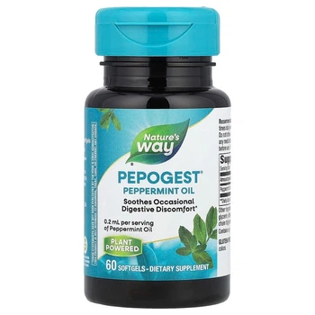 Олія перцевої м'яти Nature's Way (Pepogest Peppermint Oil) 60 капсул NWY14537