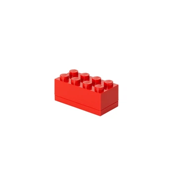 Міні-бокс для зберігання Цеглинка LEGO® 8 червоний (40121730)