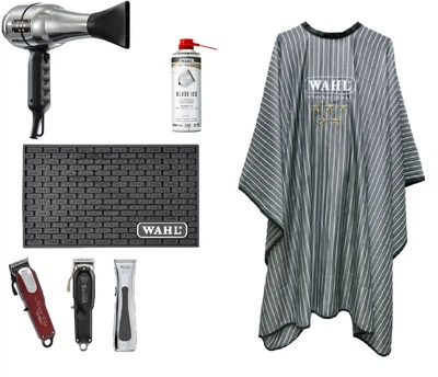 Magic Clip Cordless 5 star + Senior Cordless + Триммер Beret+ Фен Barber Dryer + Накидка Cape 5 + Колрик под инструмент + Blade ic